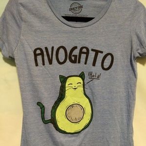 Cat avocado t-shirt